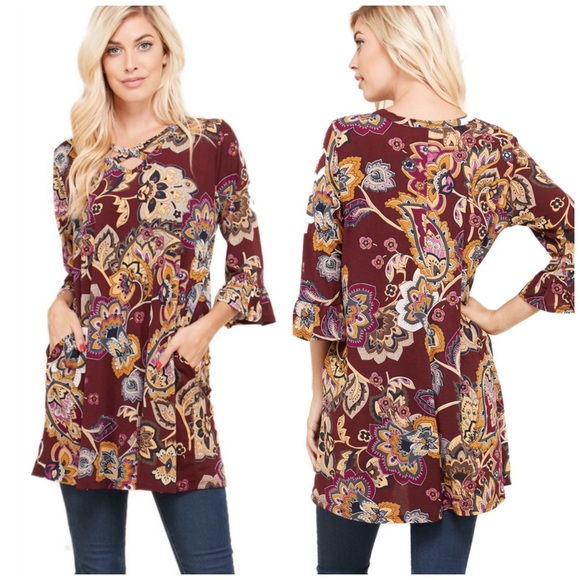 Tops - 5⭐️ PLUS Beautiful Tunic Dress - Only 3 Left!